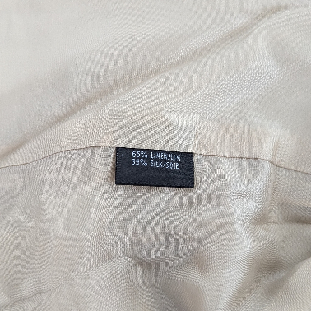 LAFAYETTE 148 Vintage Linen/Silk Blend Multi-Stripe Suit; Size 12 - Picture 12 of 16